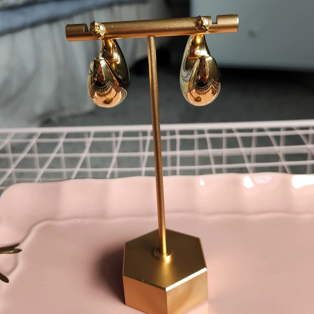 Kendra Scott 18k Gold Vermeil Raylyn Hoop Earrings - Picture 5 of 6